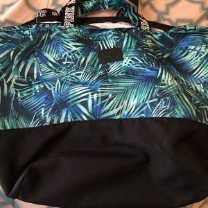 Victoria Secret pink weekender tote